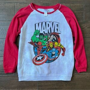 Avengers Marvel comics Light purple and red sweatshirt